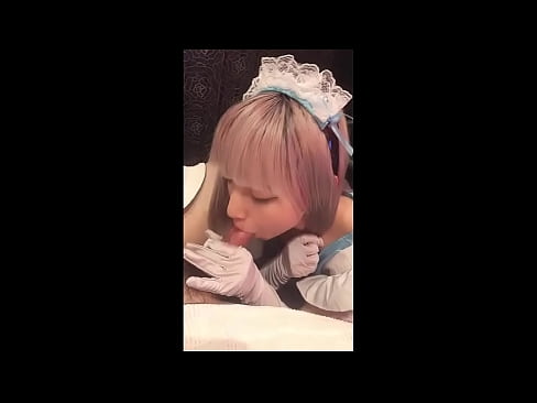 ❤️ יפני איידול [מאיוקה], תחפושת עוזרת צרפתית, חלק 1, מציצה וטלטלה עם קרם ❤️ פורנו רוסי אצלנו ❌❤